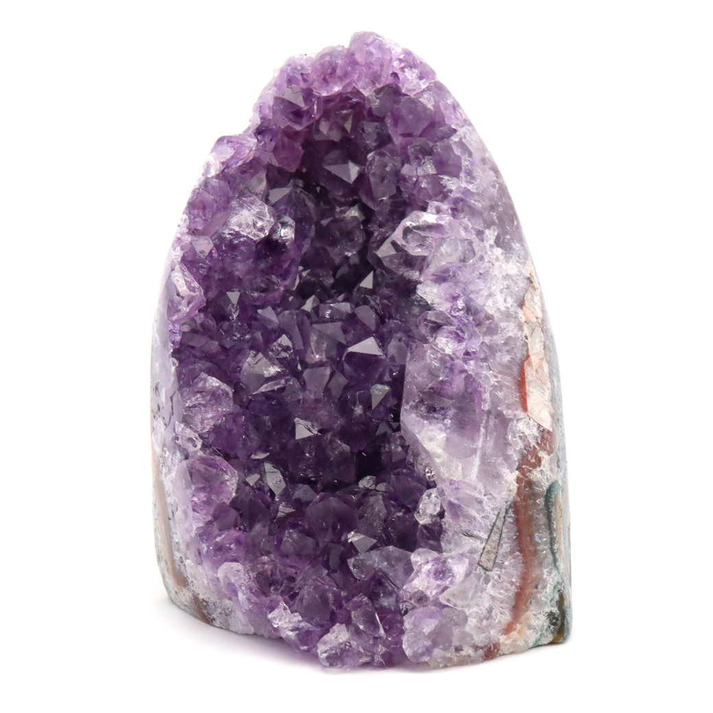 アメジスト クラスター 側面磨き AAA ドゥルーザ 紫水晶 置き物 原石 ウルグアイ産 天然石 1点物 2月 誕生石 天然石 amethyst