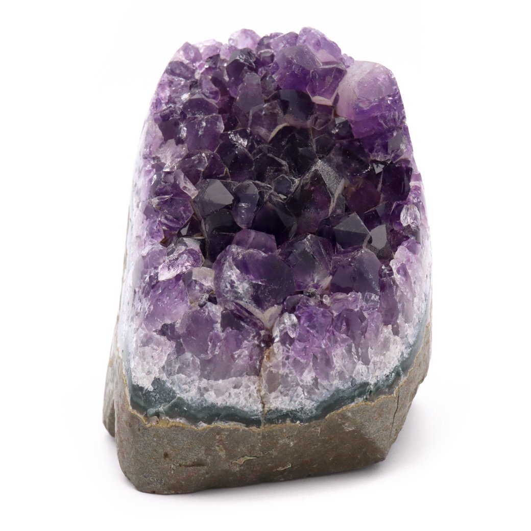 アメジスト クラスター 側面磨き AAA ドゥルーザ 紫水晶 置き物 原石 ウルグアイ産 天然石 1点物 2月 誕生石 天然石 amethyst