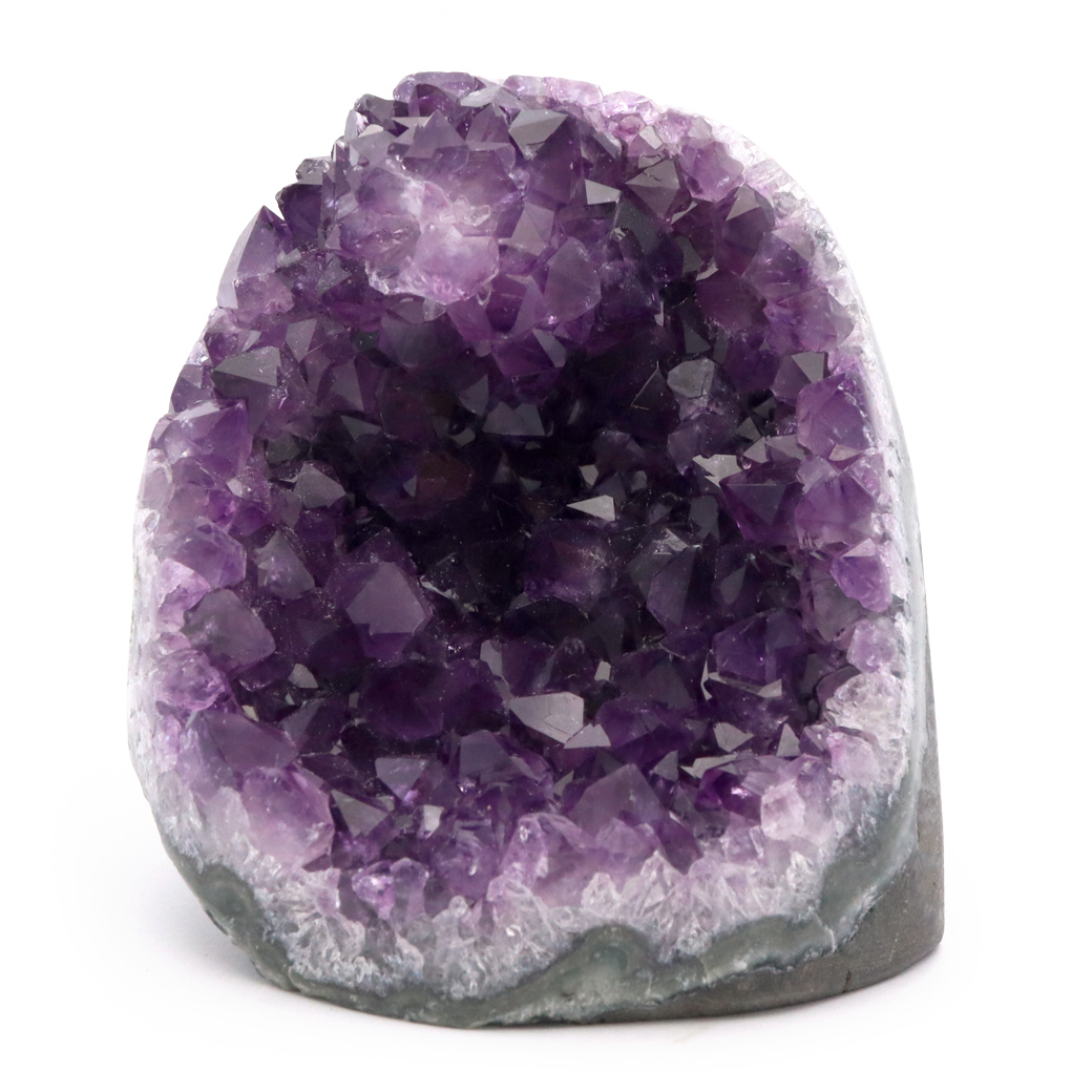 アメジスト クラスター 側面磨き AAA ドゥルーザ 紫水晶 置き物 原石 ウルグアイ産 天然石 1点物 2月 誕生石 天然石 amethyst