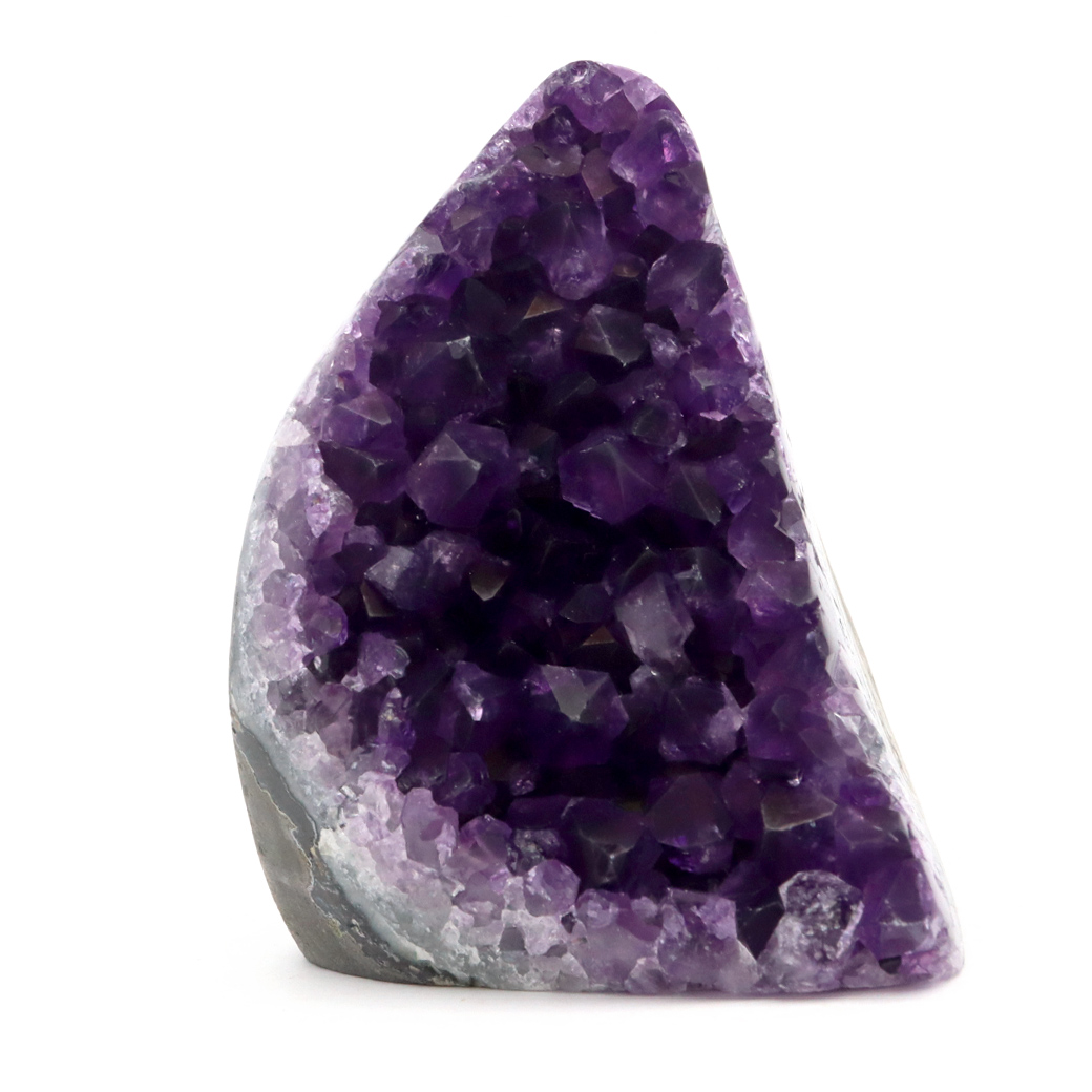 アメジスト クラスター 側面磨き AAA ドゥルーザ 紫水晶 置き物 原石 ウルグアイ産 天然石 1点物 2月 誕生石 天然石 amethyst