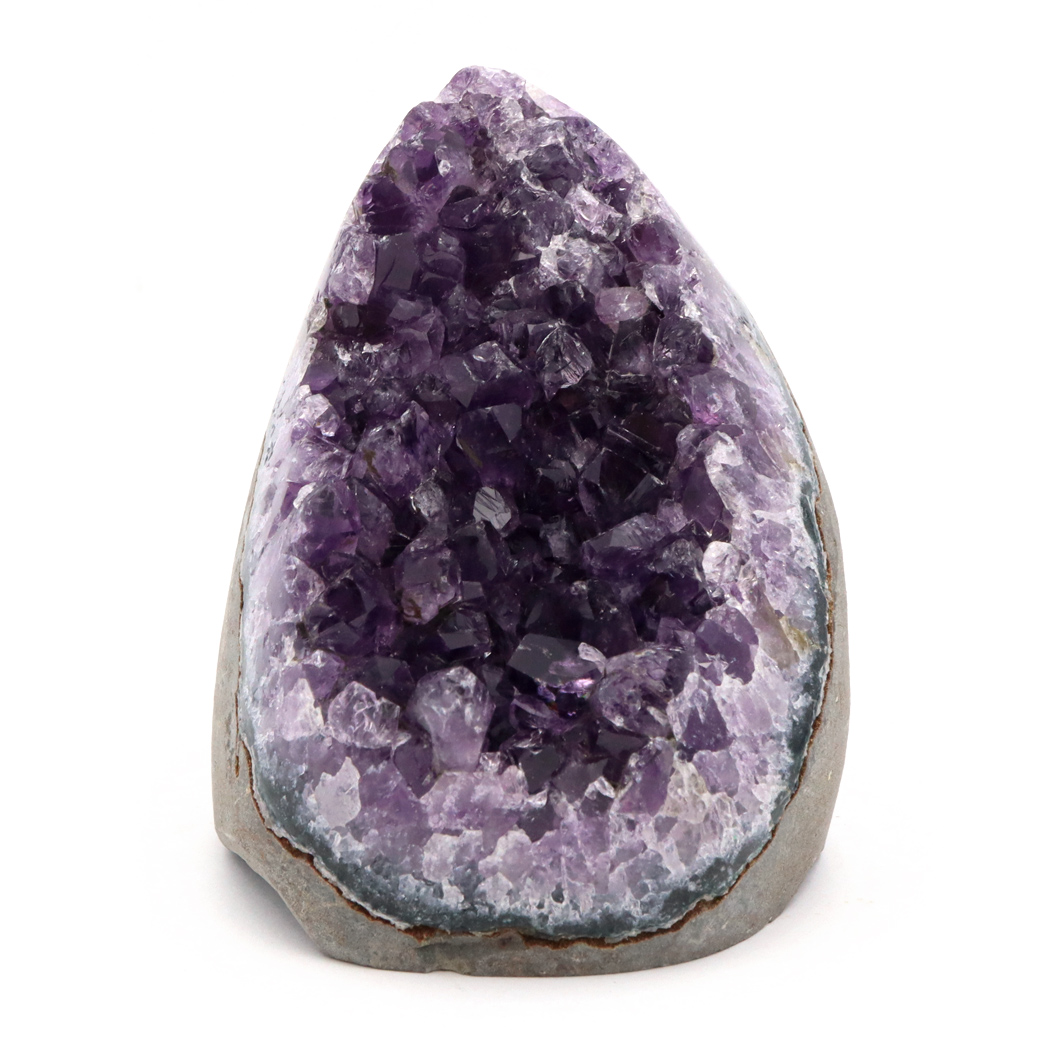 アメジスト クラスター 側面磨き AAA ドゥルーザ 紫水晶 置き物 原石 ウルグアイ産 天然石 1点物 2月 誕生石 天然石 amethyst