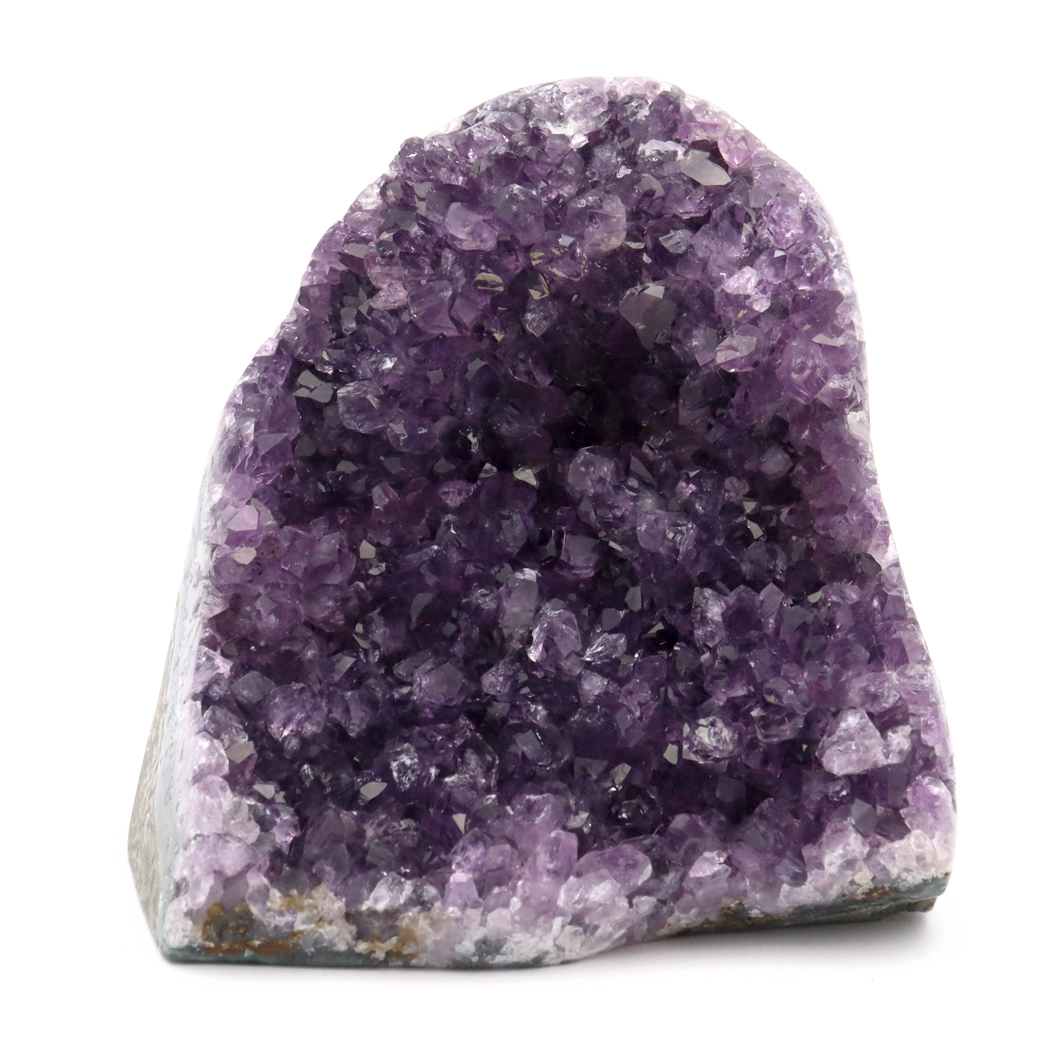 アメジスト クラスター 側面磨き AAA ドゥルーザ 紫水晶 置き物 原石 ウルグアイ産 天然石 1点物 2月 誕生石 天然石 amethyst