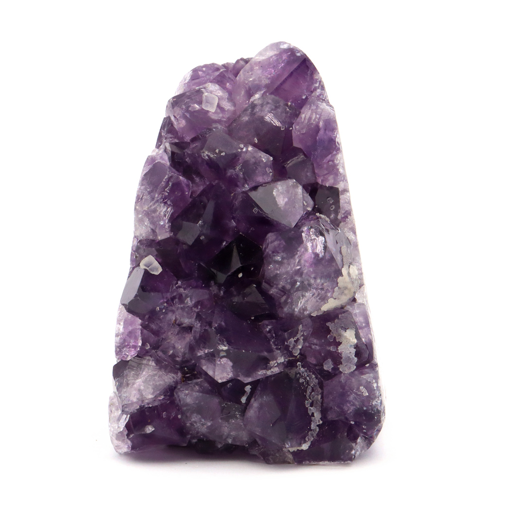 アメジスト クラスター 側面磨き AAA ドゥルーザ 紫水晶 置き物 原石 ウルグアイ産 天然石 1点物 2月 誕生石 天然石 amethyst