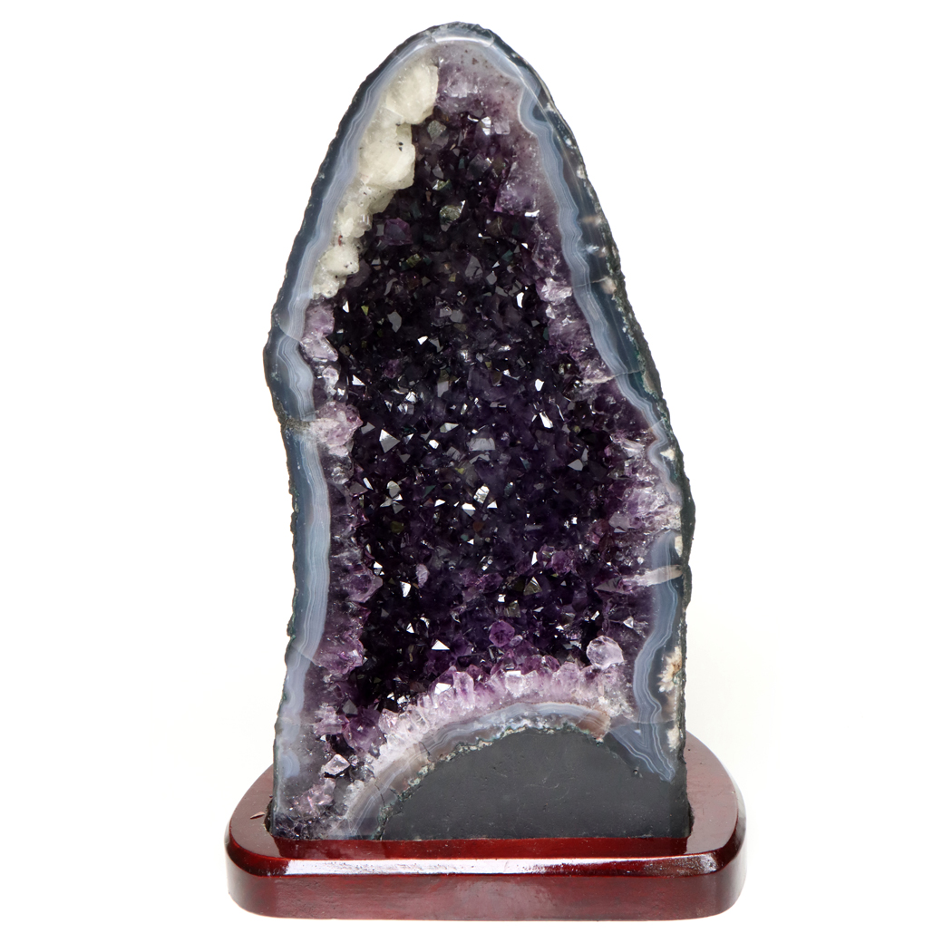 アメジスト ドーム 約4.58kg AAA 紫水晶 ジオード カペーラ 晶洞 天然石 ブラジル産 1点物 台座付き Amethyst Dome