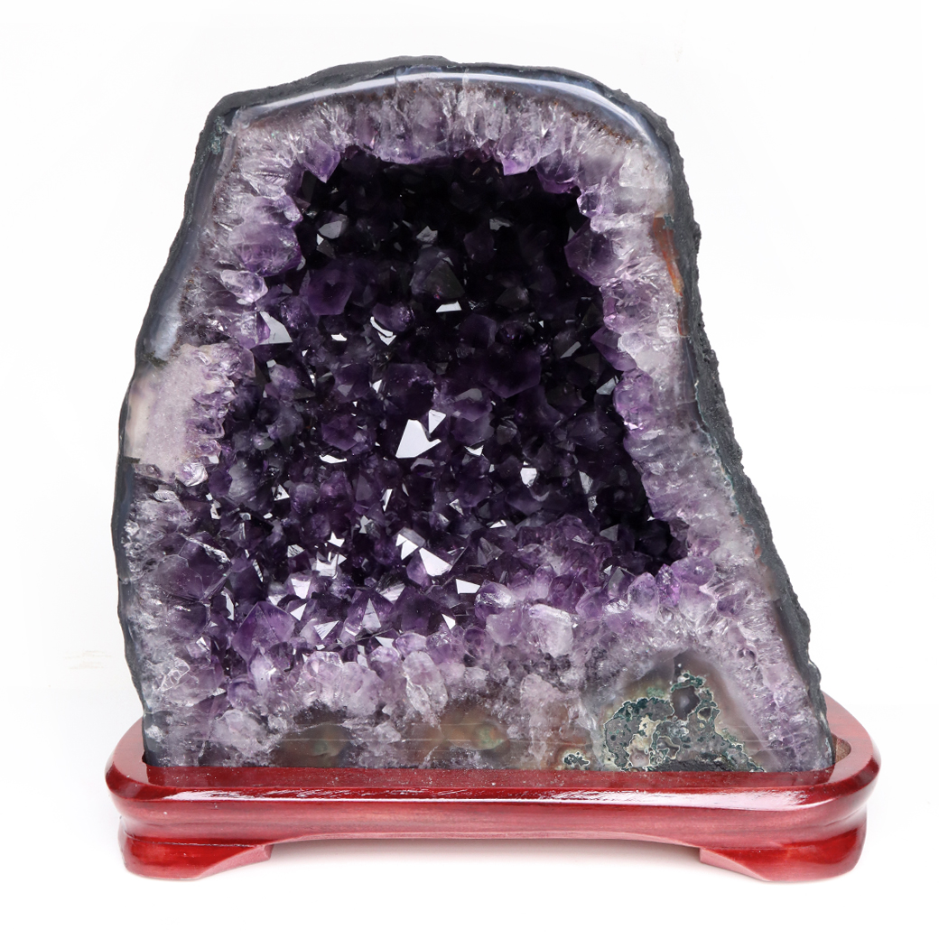 アメジスト ドーム AAA 紫水晶 ジオード カペーラ 晶洞 天然石 ブラジル産 1点物 玄関 風水 パワーストーン 台座付き