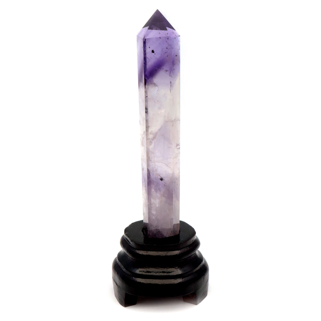 アメジスト ポイント 六角柱 置き物 ブラジル バイーア州産 アメトリン 紫水晶 ヒーリング 天然石 1点もの Amethyst