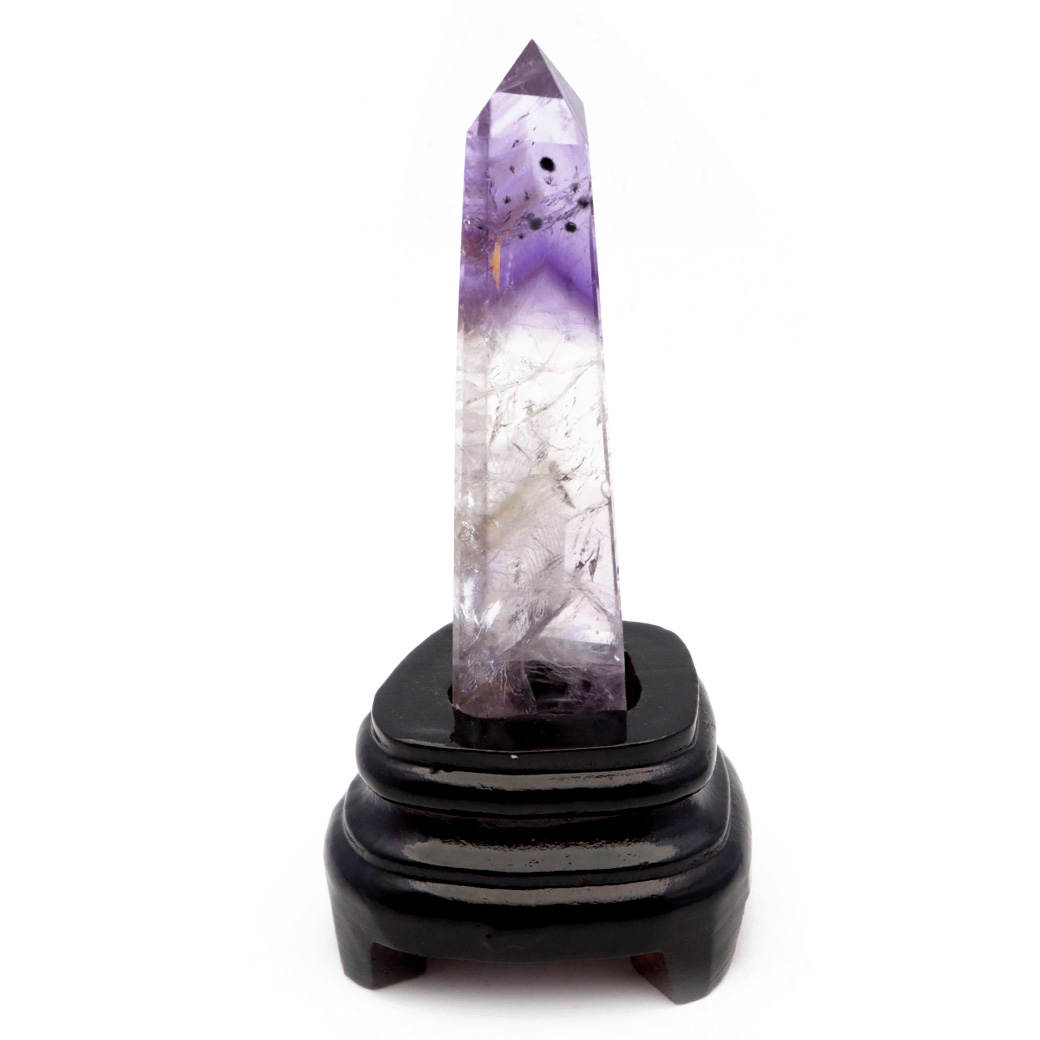 アメジスト ポイント 六角柱 置き物 ブラジル バイーア州産 アメトリン 紫水晶 ヒーリング 天然石 1点もの Amethyst