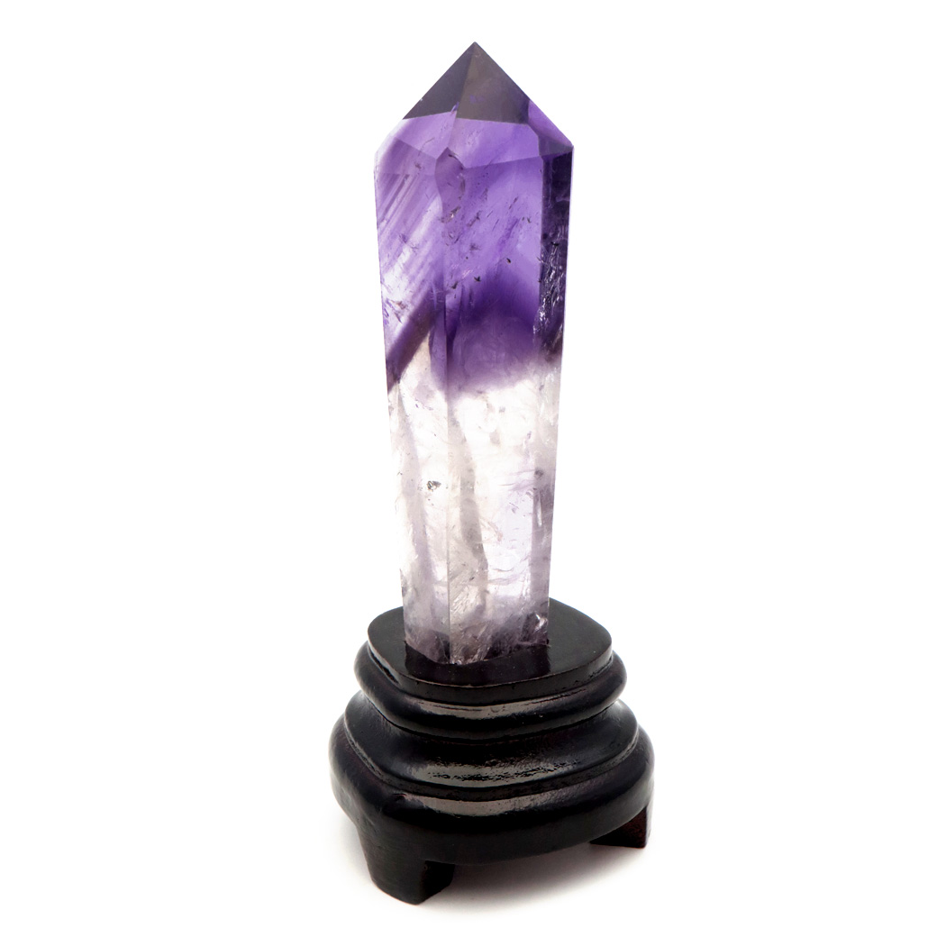 アメジスト ポイント 六角柱 置き物 ブラジル バイーア州産 アメトリン 紫水晶 ヒーリング 天然石 1点もの Amethyst