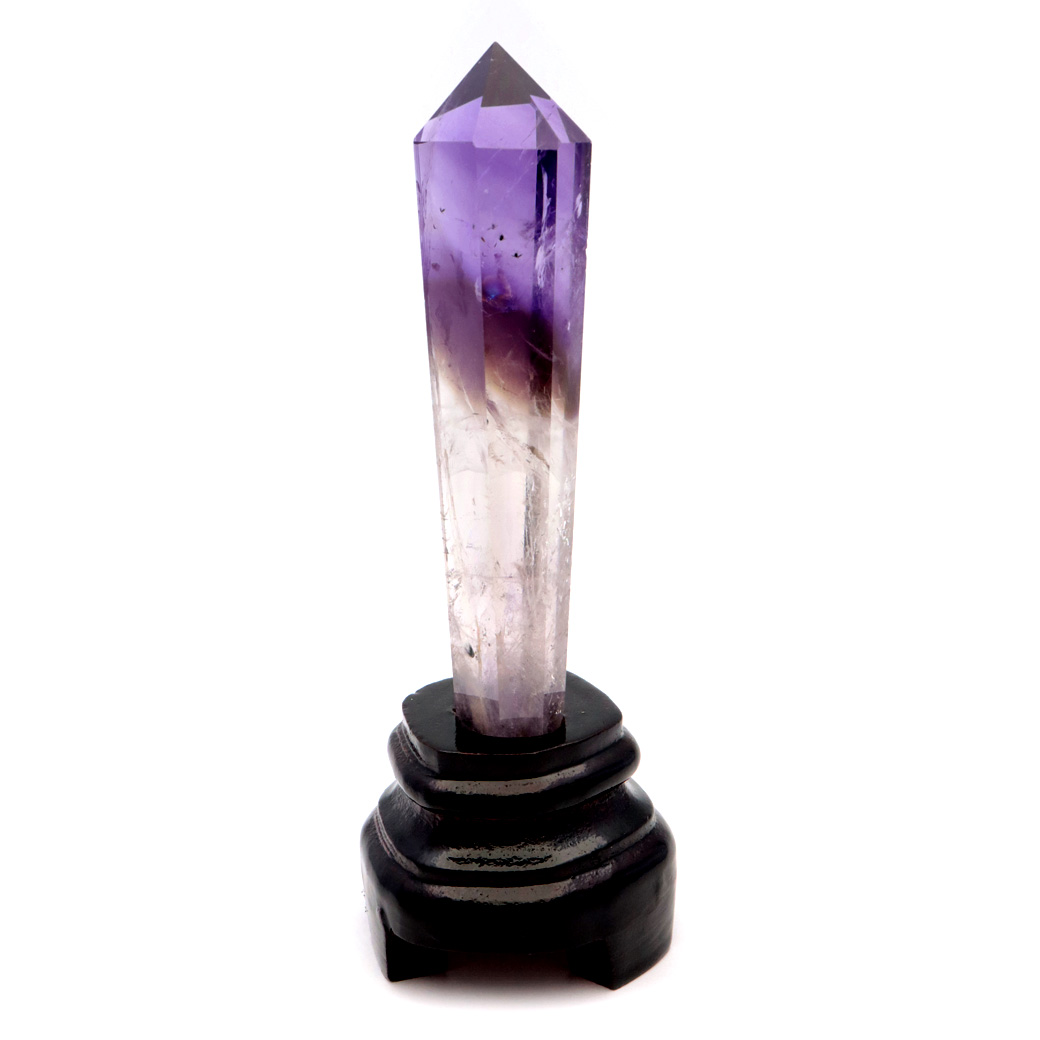 アメジスト ポイント 六角柱 置き物 ブラジル バイーア州産 アメトリン 紫水晶 ヒーリング 天然石 1点もの Amethyst