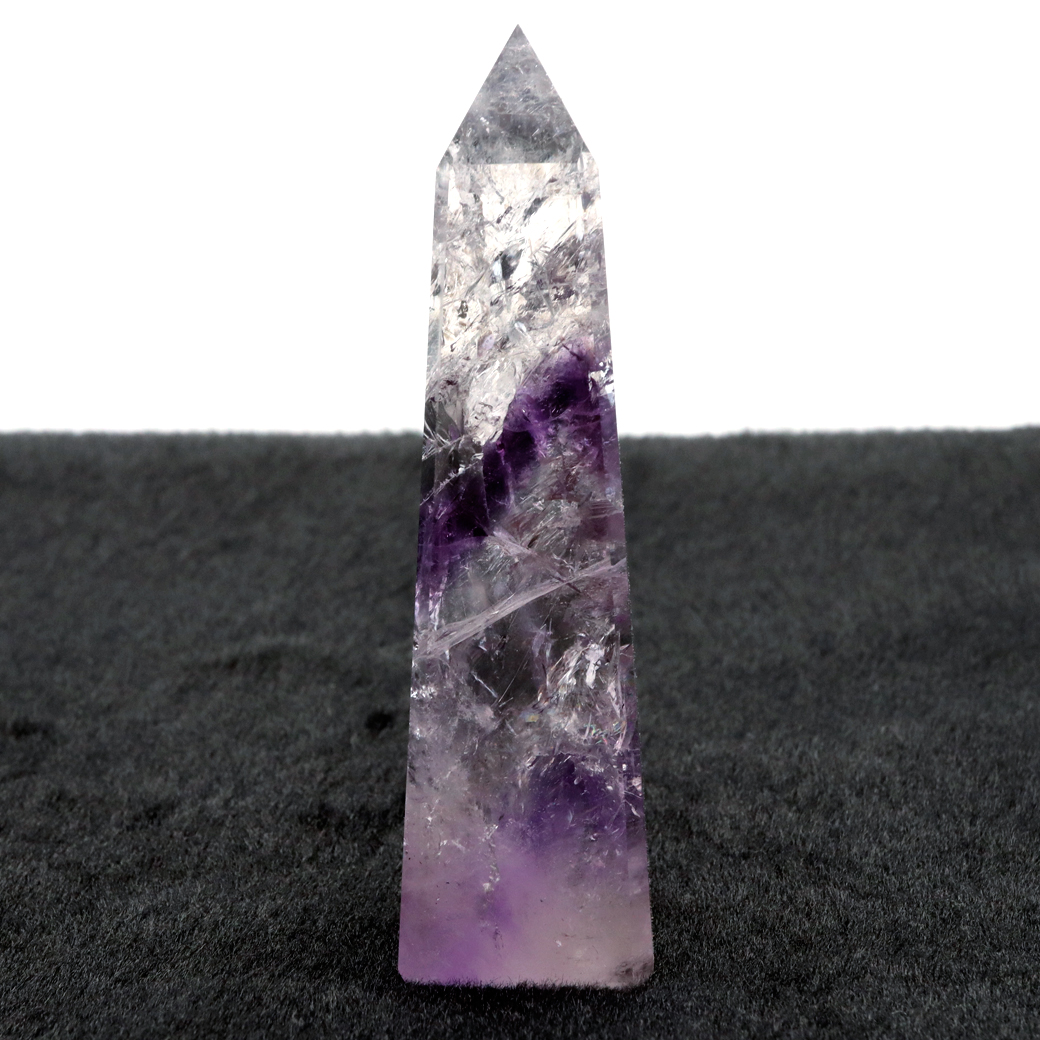 アメジスト ファントム オベリスク ポイント ブラジル バイーア州産 原石 天然石 1点物 パワーストーン amethyst 紫水晶 2月 誕生石