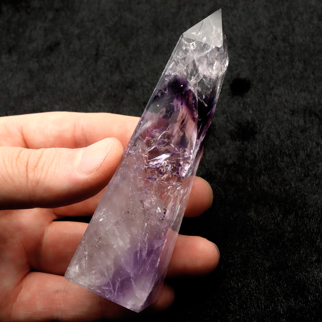 アメジスト ファントム オベリスク ポイント ブラジル バイーア州産 原石 天然石 1点物 パワーストーン amethyst 紫水晶 2月 誕生石