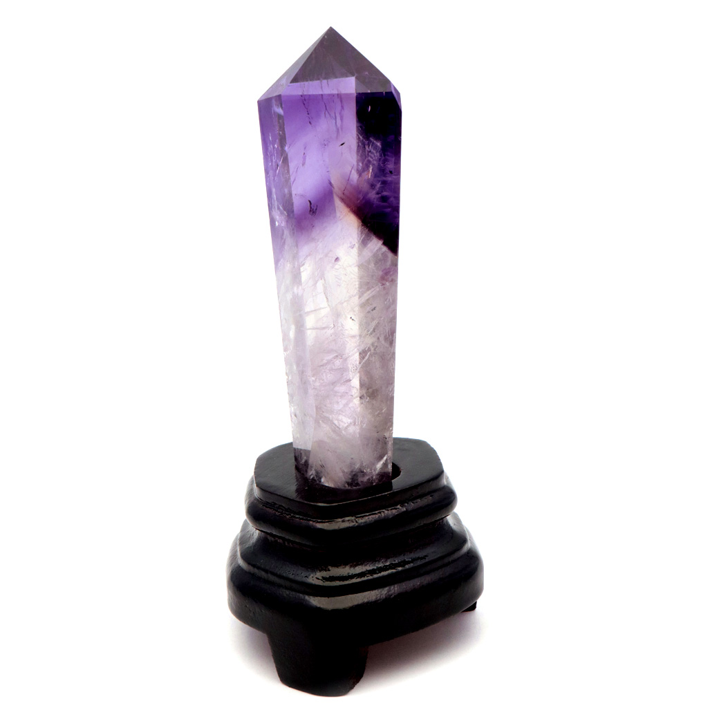 アメジスト ポイント 六角柱 置き物 ブラジル バイーア州産 アメトリン 紫水晶 ヒーリング 天然石 1点もの Amethyst