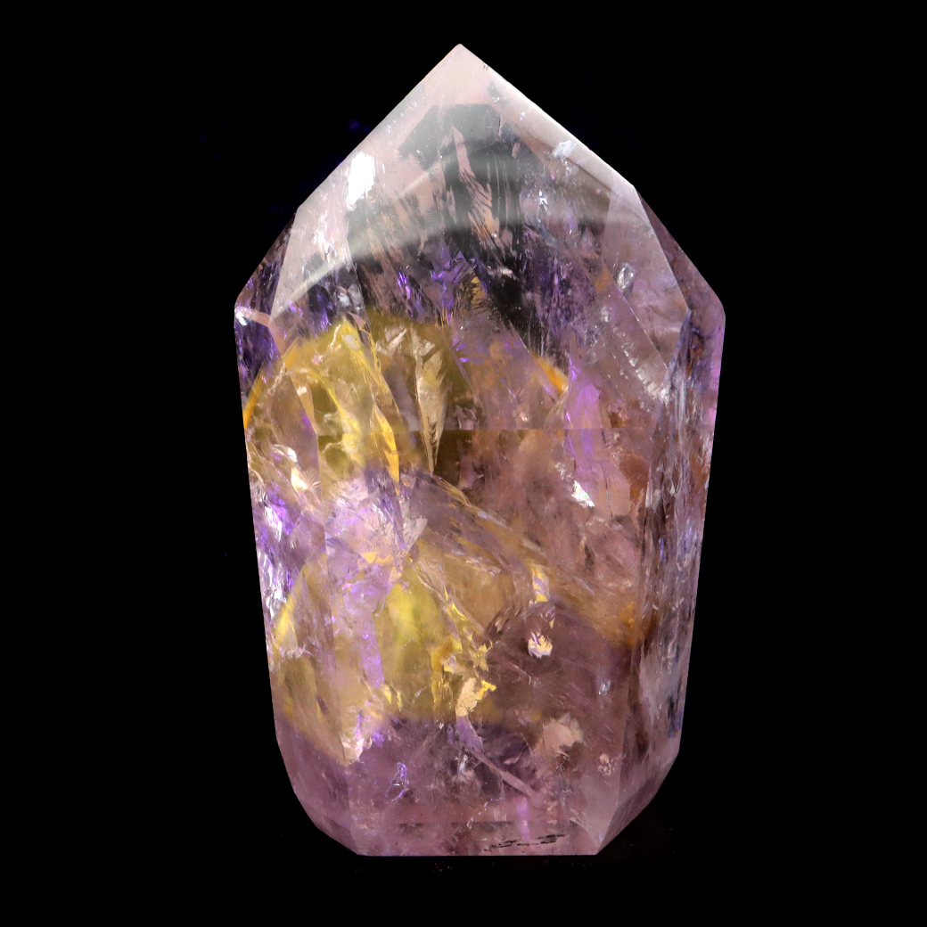 パウエライトファントムアメジスト ポイント ブラジル バイーア州 コルディロス産 水晶 六角柱 1点もの 天然石