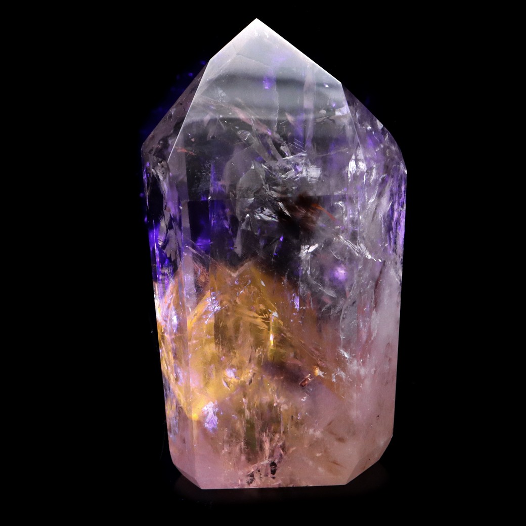 パウエライトファントムアメジスト ポイント ブラジル バイーア州 コルディロス産 水晶 六角柱 1点もの 天然石