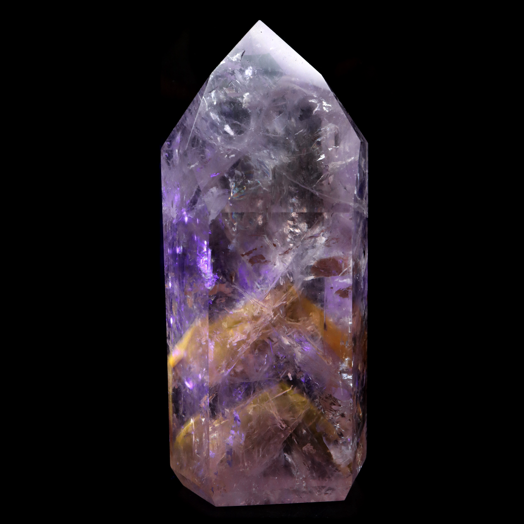 パウエライトファントムアメジスト ポイント ブラジル バイーア州 コルディロス産 水晶 六角柱 1点もの 天然石