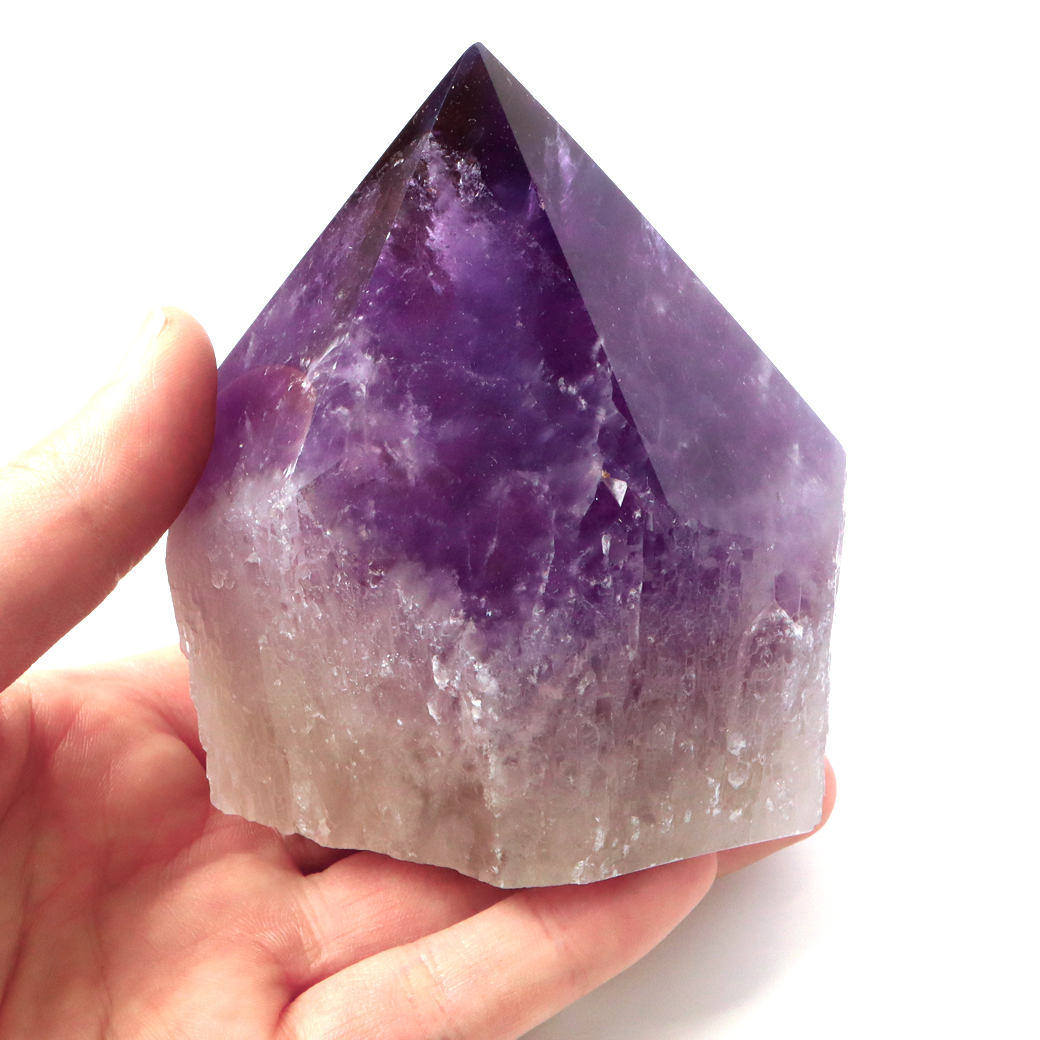 アメトリン ポイント 底切り 原石 1点もの 717g ボリビア サンタクルス アナヒ鉱山産 AAA 結晶 鉱石 紫水晶 置き物 浄化
