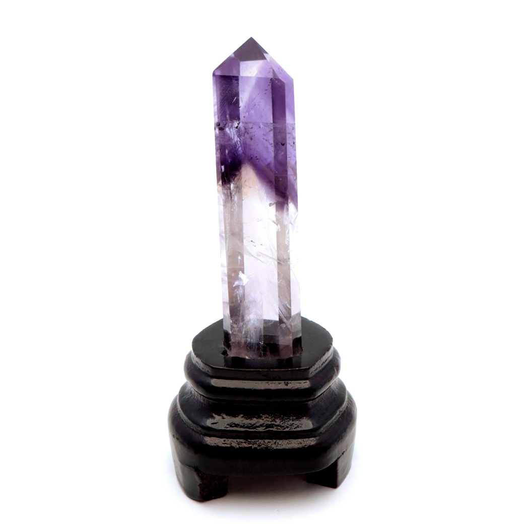 アメジスト ポイント 六角柱 置き物 ブラジル バイーア州産 アメトリン 紫水晶 ヒーリング 天然石 1点もの Amethyst