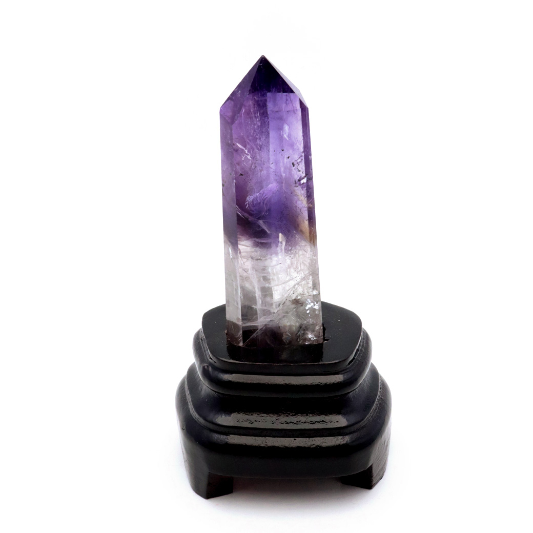 アメジスト ポイント 六角柱 置き物 ブラジル バイーア州産 アメトリン 紫水晶 ヒーリング 天然石 1点もの Amethyst