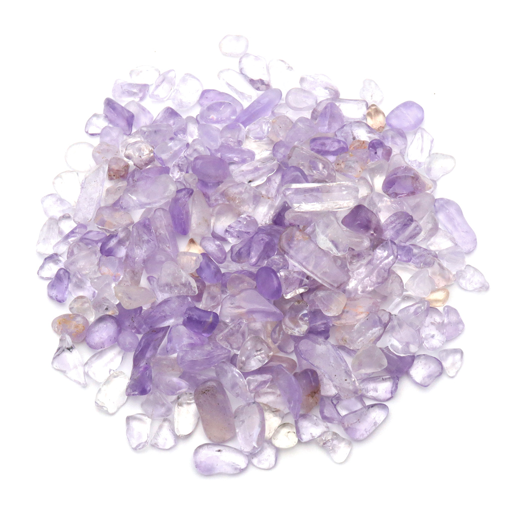 ラベンダーアメジスト さざれ石 本物 サイズ小 100g 紫水晶 ブラジル産 天然石 パワーストーン 浄化グッズ おうち時間