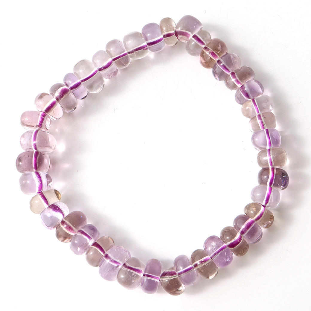 アメトリン ブレスレット 不定形ビーズ 天然石 1点もの