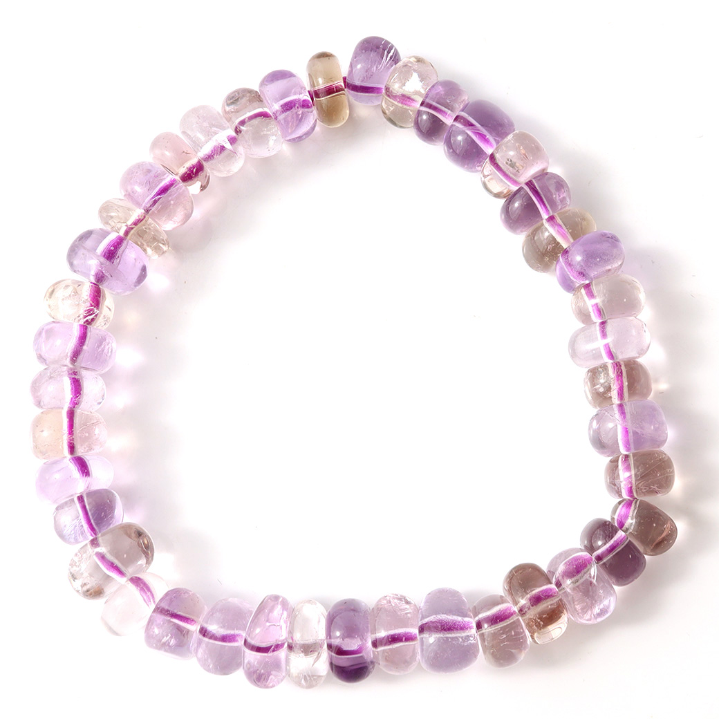アメトリン ブレスレット 不定形ビーズ 天然石 1点もの