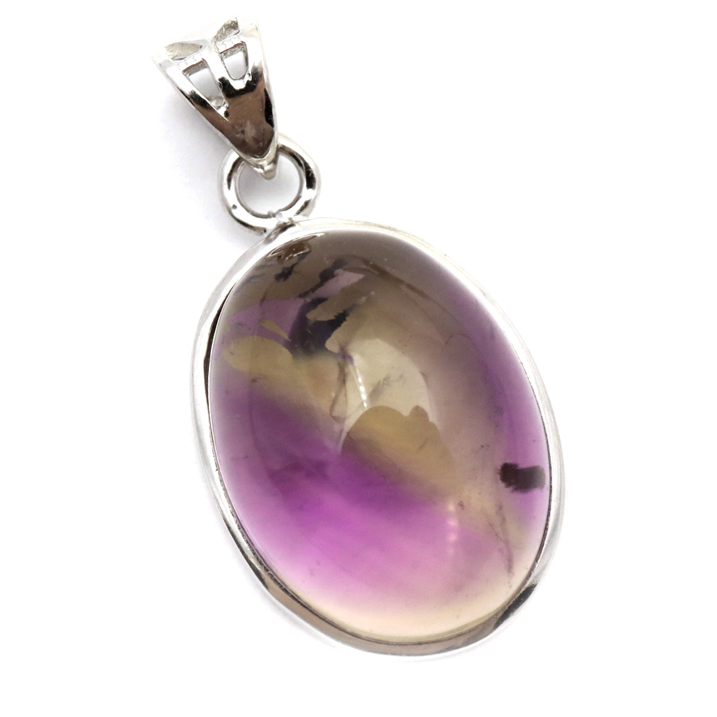 アメトリン 紫黄水晶 ネックレス 天然石 ペンダント Silver925 パワーストーン 1点物