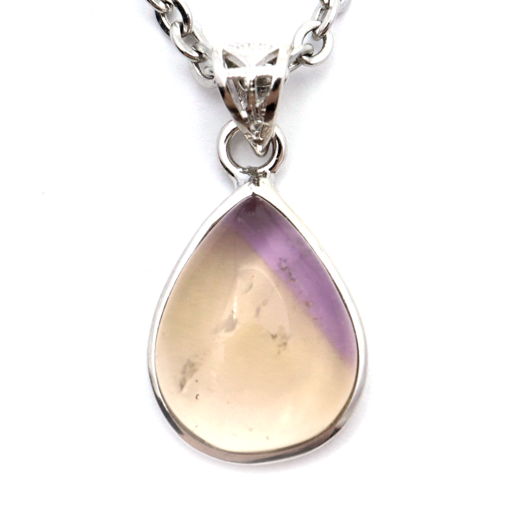 アメトリン 紫黄水晶 ネックレス 天然石 ペンダント Silver925 パワーストーン 1点物