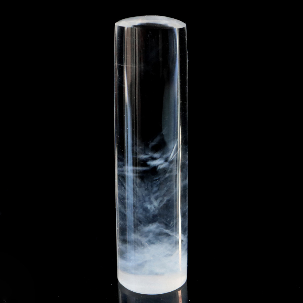 エンジェルラダー クォーツ 印材 約14mm 置き物 天然石 1点物 希少 レア