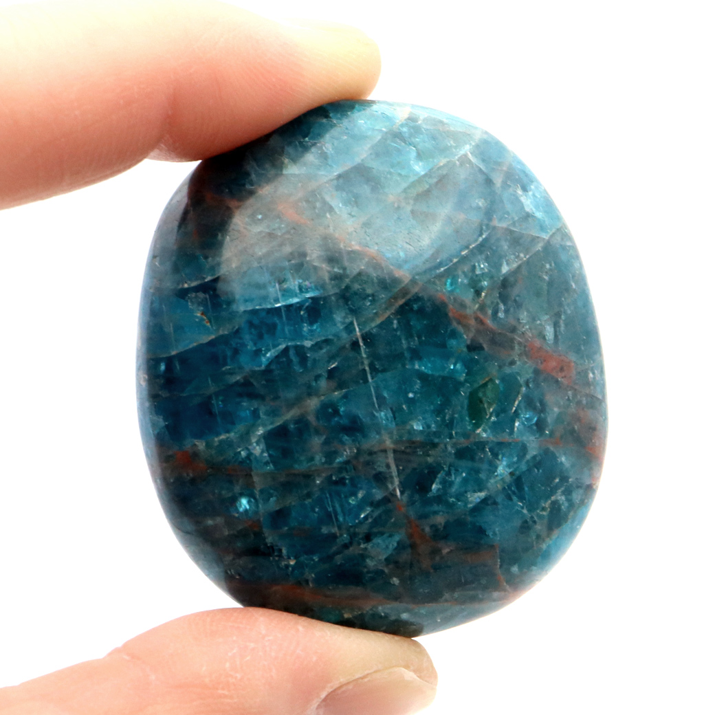 ブルーアパタイト マダガスカル産 原石 握り石 タンブル お守り ツーソン展示会商品 天然石 パワーストーン スピリチュアル 浄化