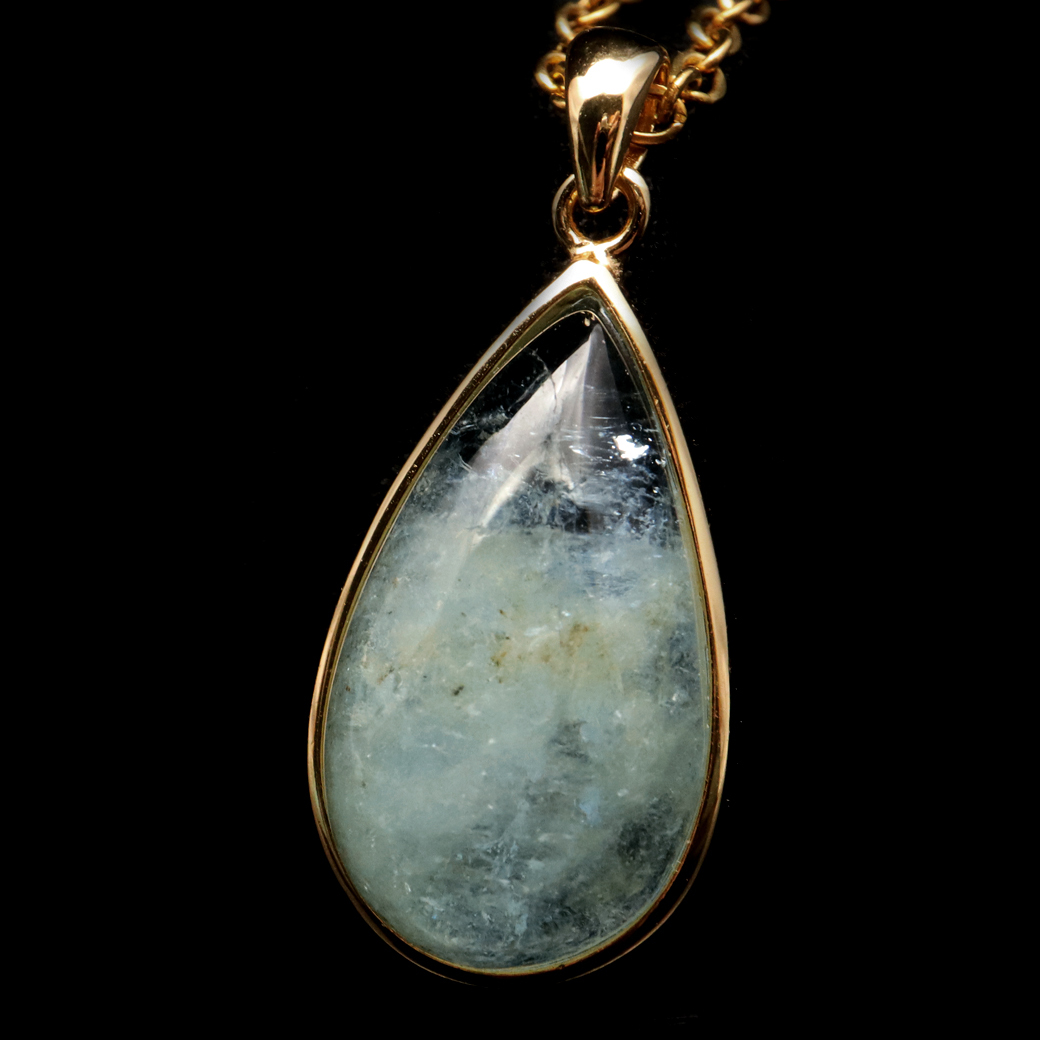 アクアマリン ペンダント 天然石 ネックレス AAA Silver925 1点物 3月 誕生石 藍柱石 パワーストーン ベリル 母の日