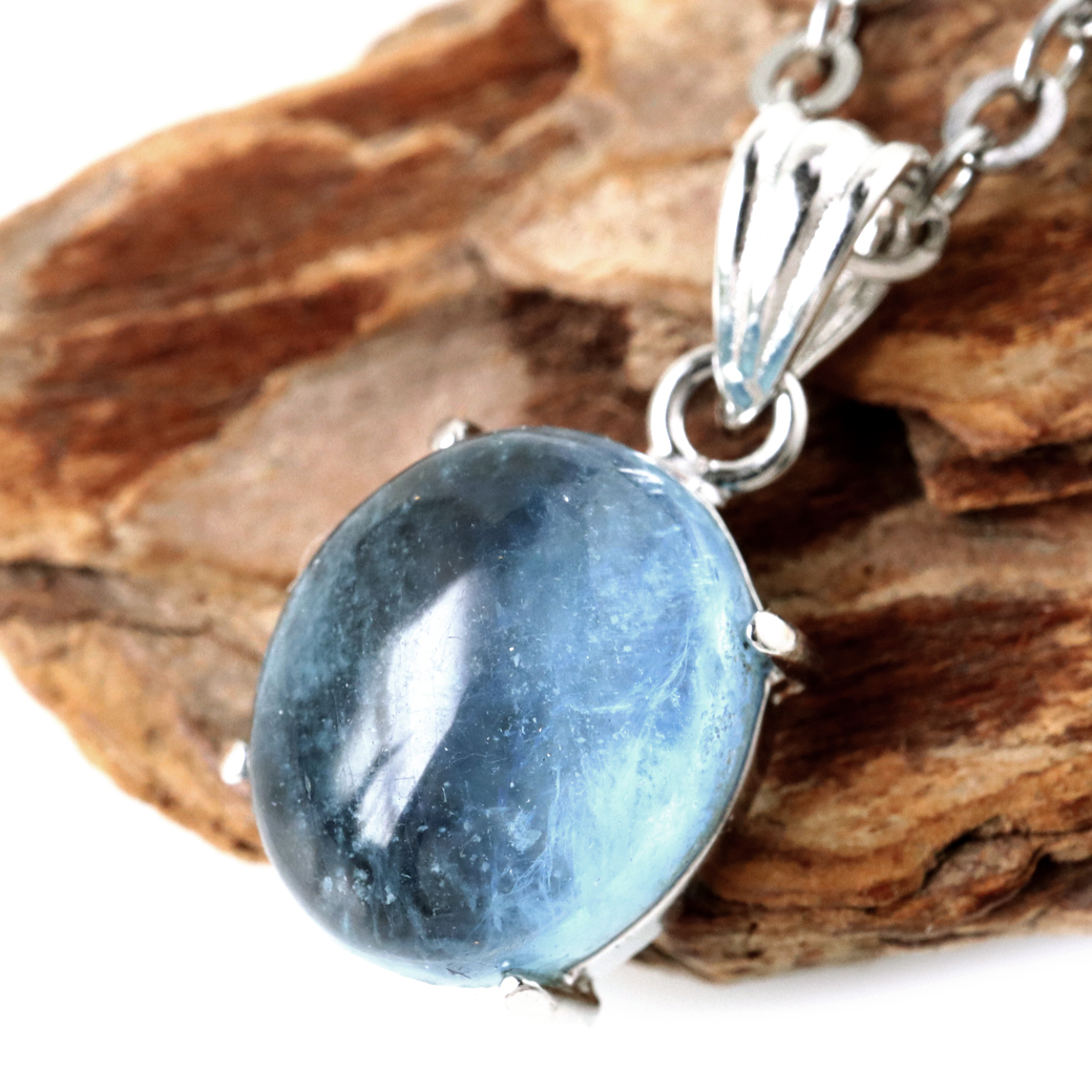 アクアマリン ペンダント 天然石 ネックレス 高品質 Silver925 1点物 3月 誕生石 藍柱石 ベリル