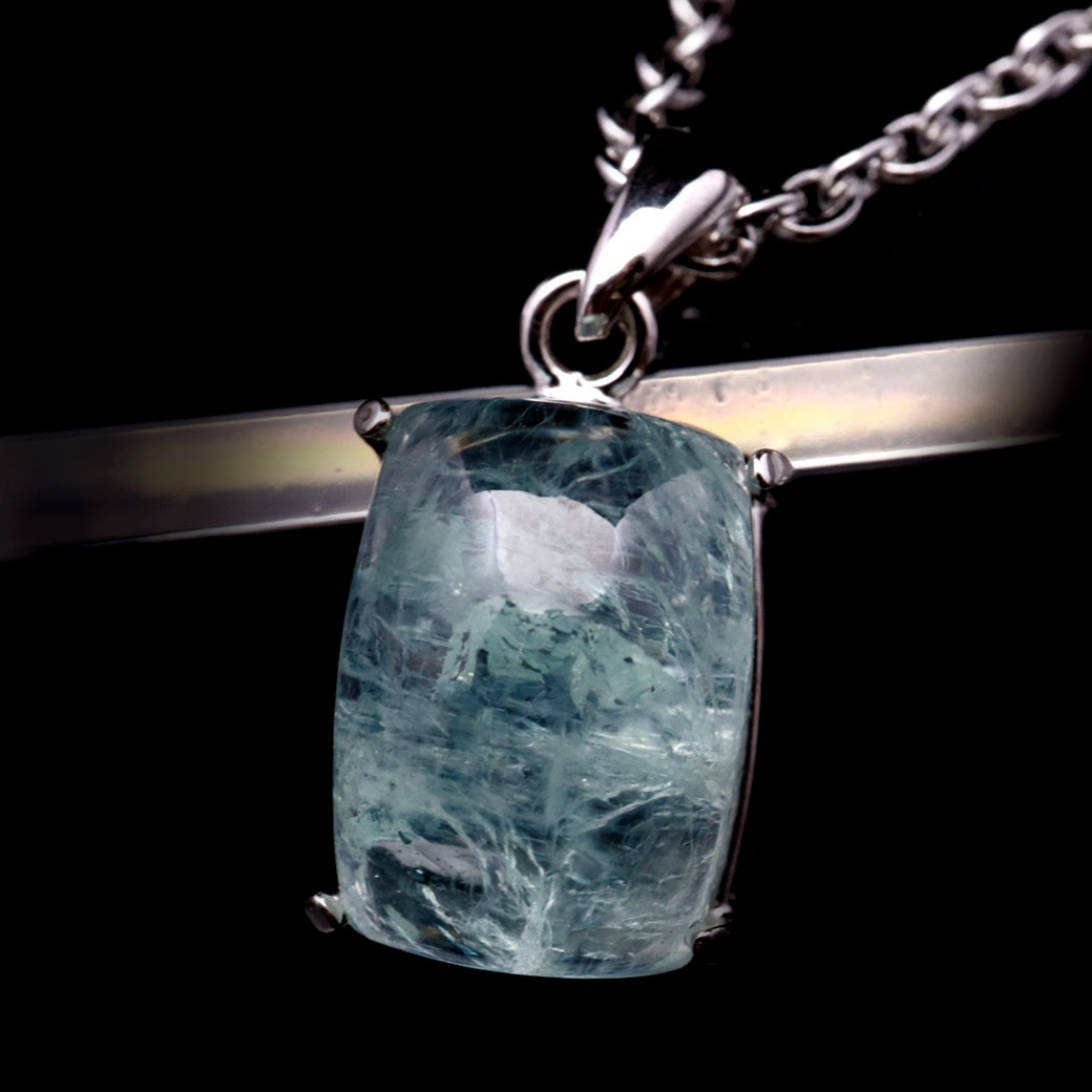 アクアマリン ペンダント 天然石 ネックレス AAA アフガニスタン産 Silver925 1点物 3月 誕生石 藍柱石 ベリル