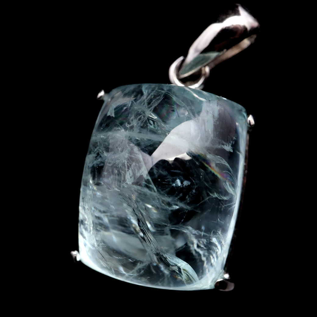 アクアマリン ペンダント 天然石 ネックレス AAA アフガニスタン産 Silver925 1点物 3月 誕生石 藍柱石 ベリル