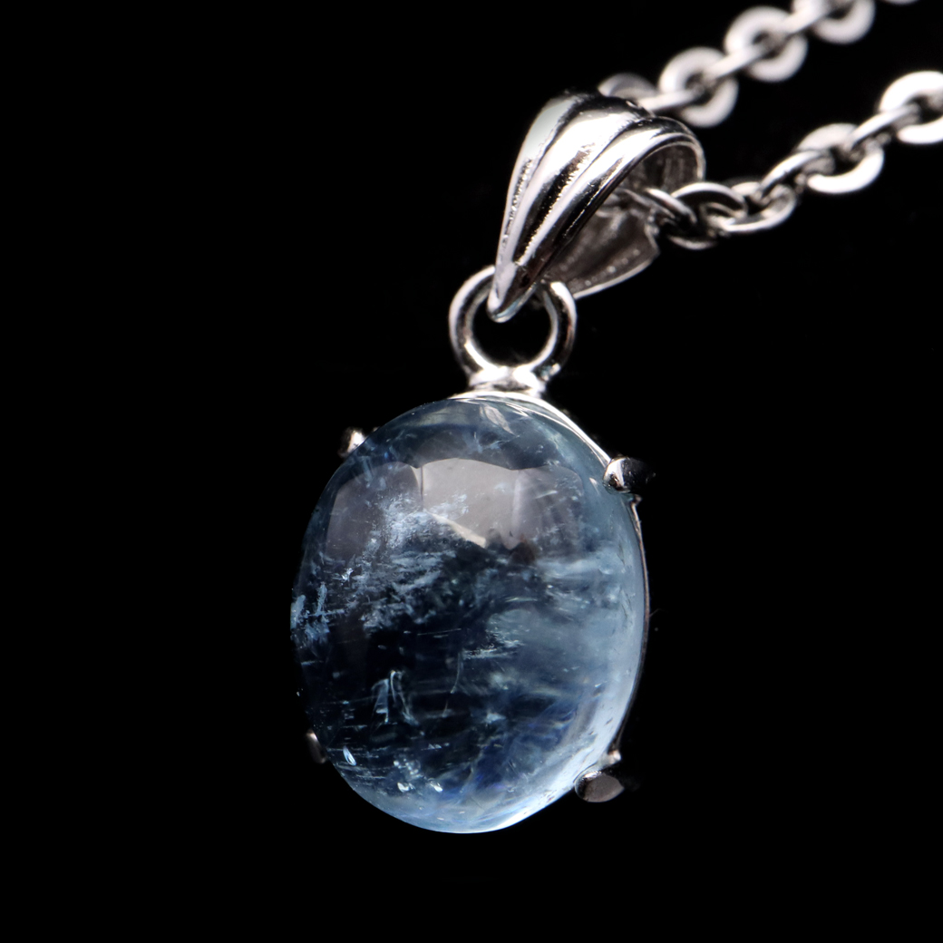 アクアマリン ペンダント 天然石 ネックレス 高品質 Silver925 1点物 3月 誕生石 藍柱石 ベリル