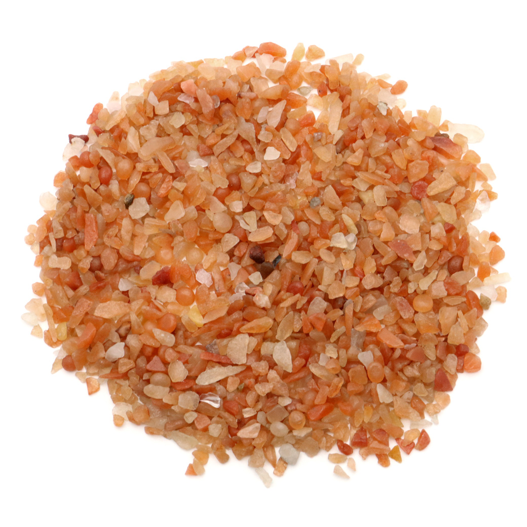 オレンジアベンチュリン さざれ 100g サイズ極小 SS 天然石 パワーストーン 浄化グッズ ネイルパーツ 材料