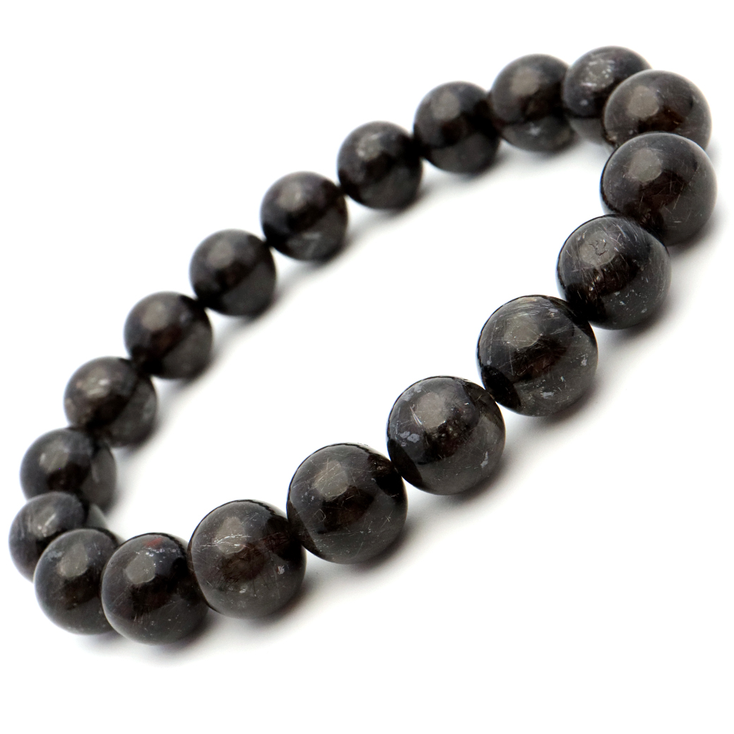 ブラック ルチルレイテッドクォーツ ブレスレット 天然石 黒針 Silver925 1点もの 水晶