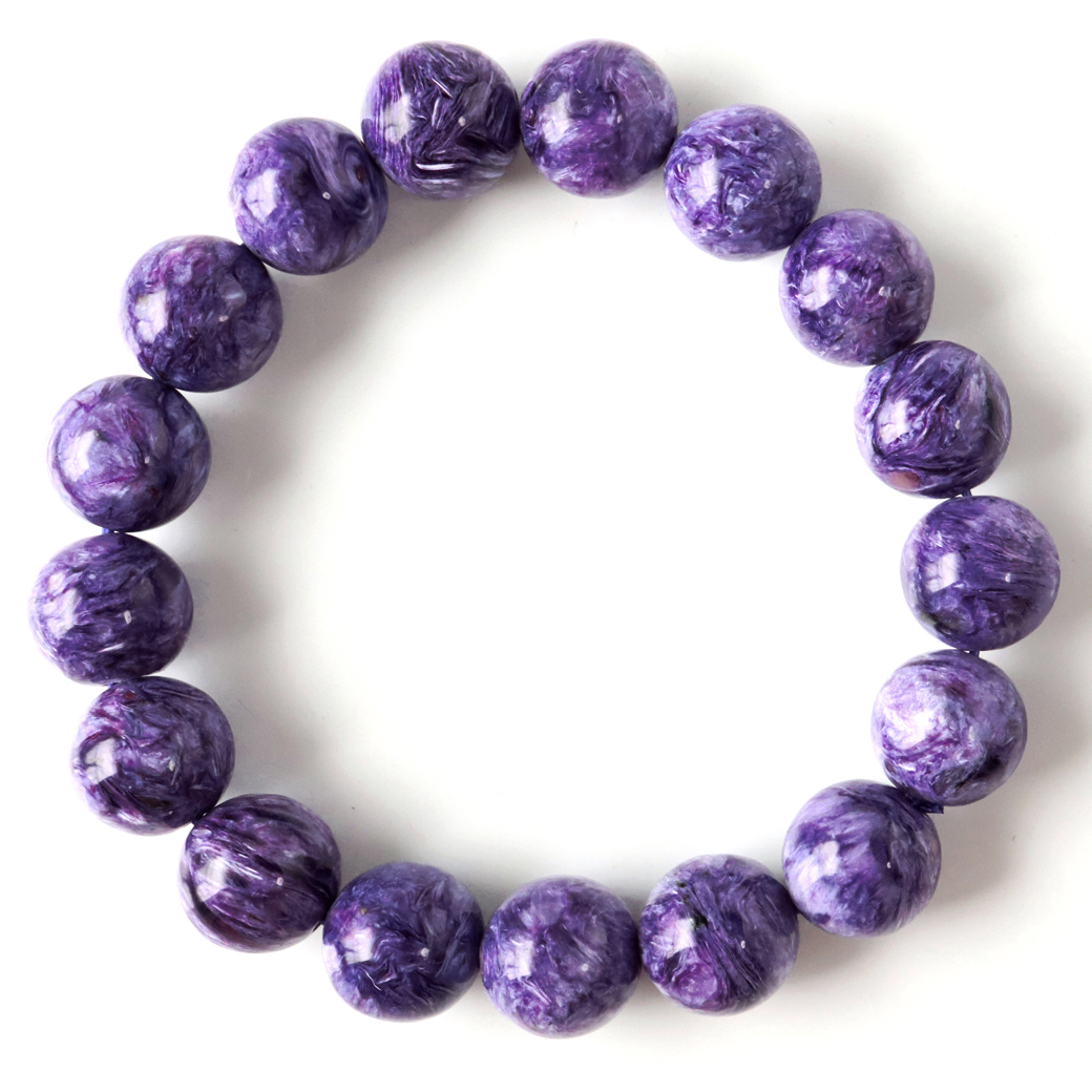 チャロアイトブレスレット 12mm 1点もの 天然石 パワーストーン