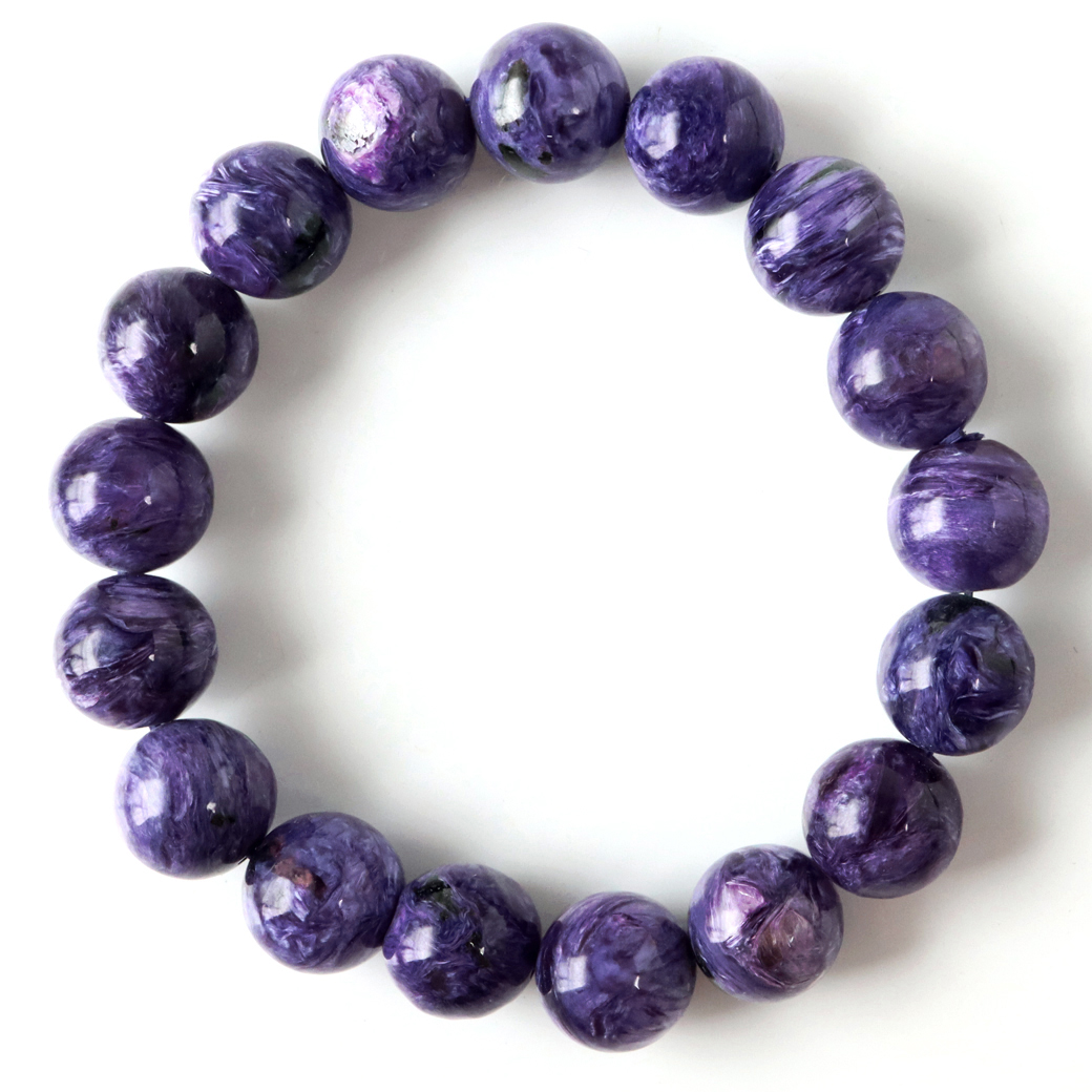 チャロアイトブレスレット 12mm 1点もの 天然石 パワーストーン