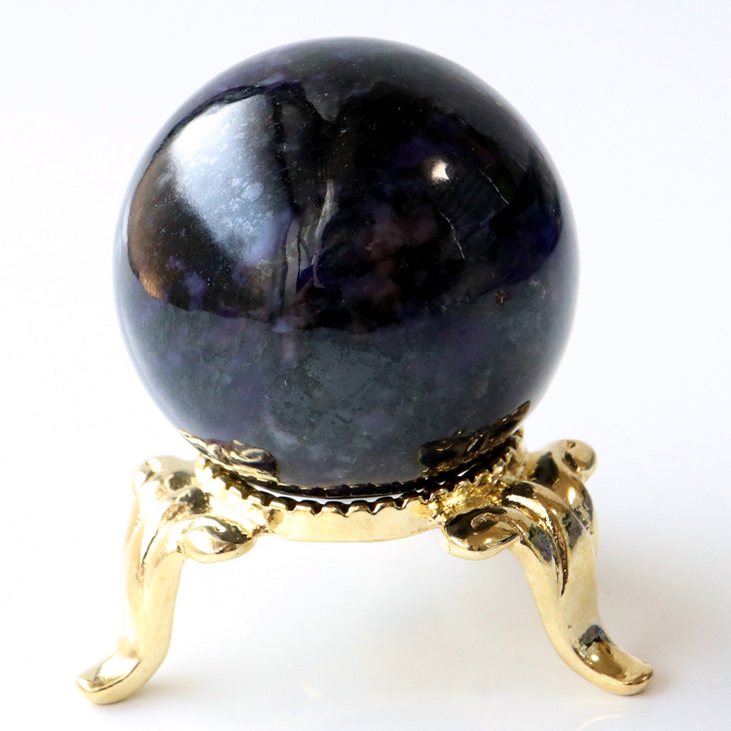 チャロアイト 丸玉 台座付き 世界三大 ヒーリング ストーン  ロシア産