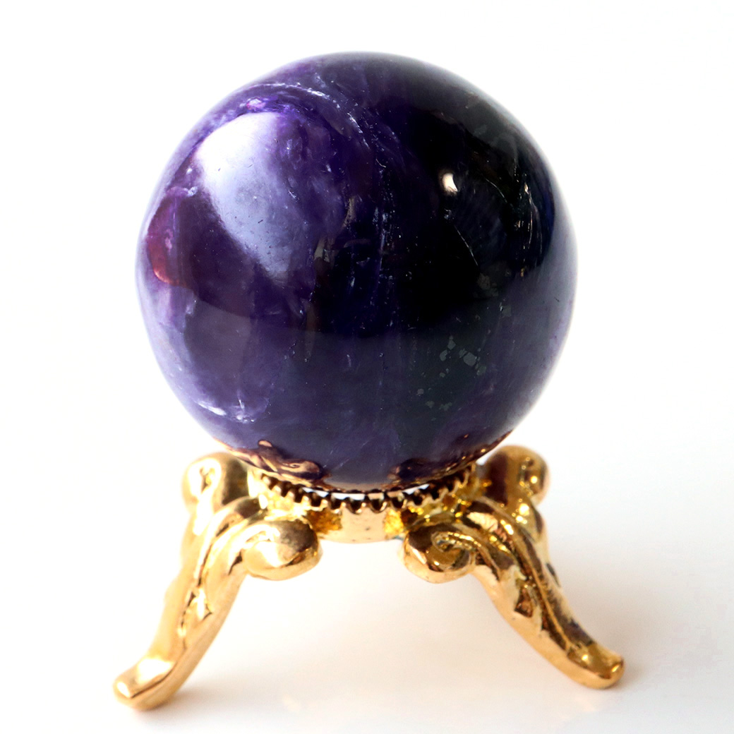 チャロアイト 丸玉 台座付き 世界三大 ヒーリング ストーン  ロシア産