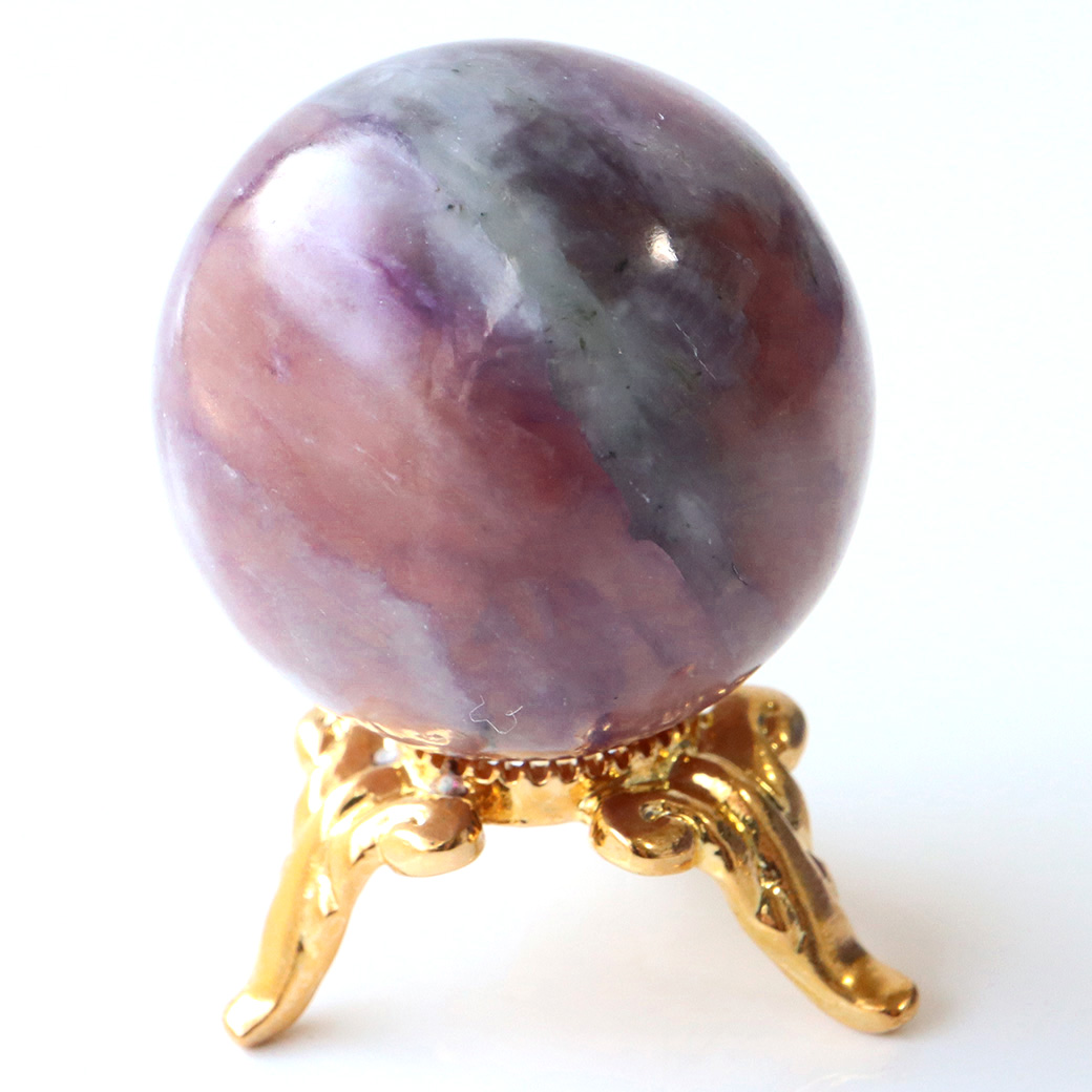 チャロアイト 丸玉 台座付き 世界三大 ヒーリング ストーン  ロシア産