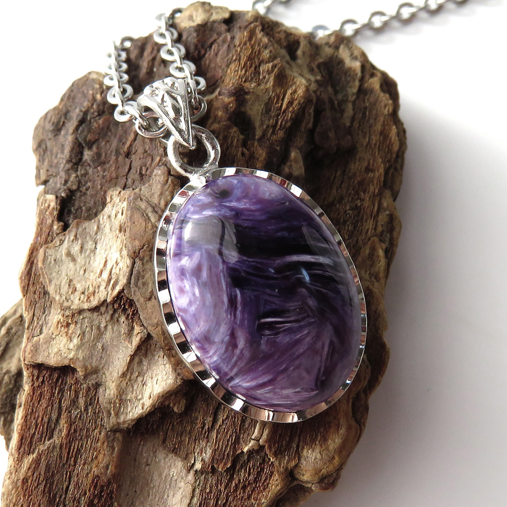 チャロアイト ペンダント 世界三大ヒーリングストーン Silver925 天然石 パワーストーン