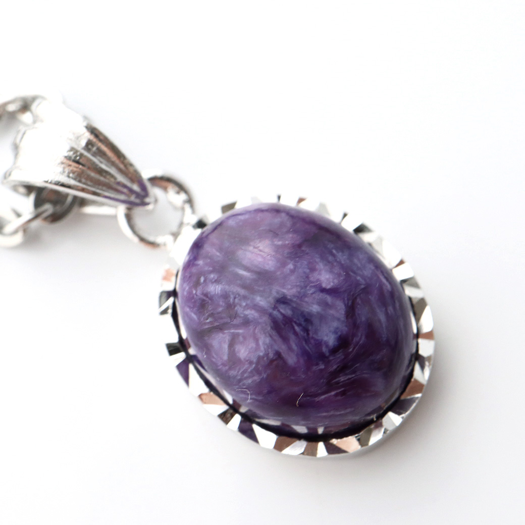 チャロアイト ペンダント 世界三大ヒーリングストーン Silver925 天然石 パワーストーン