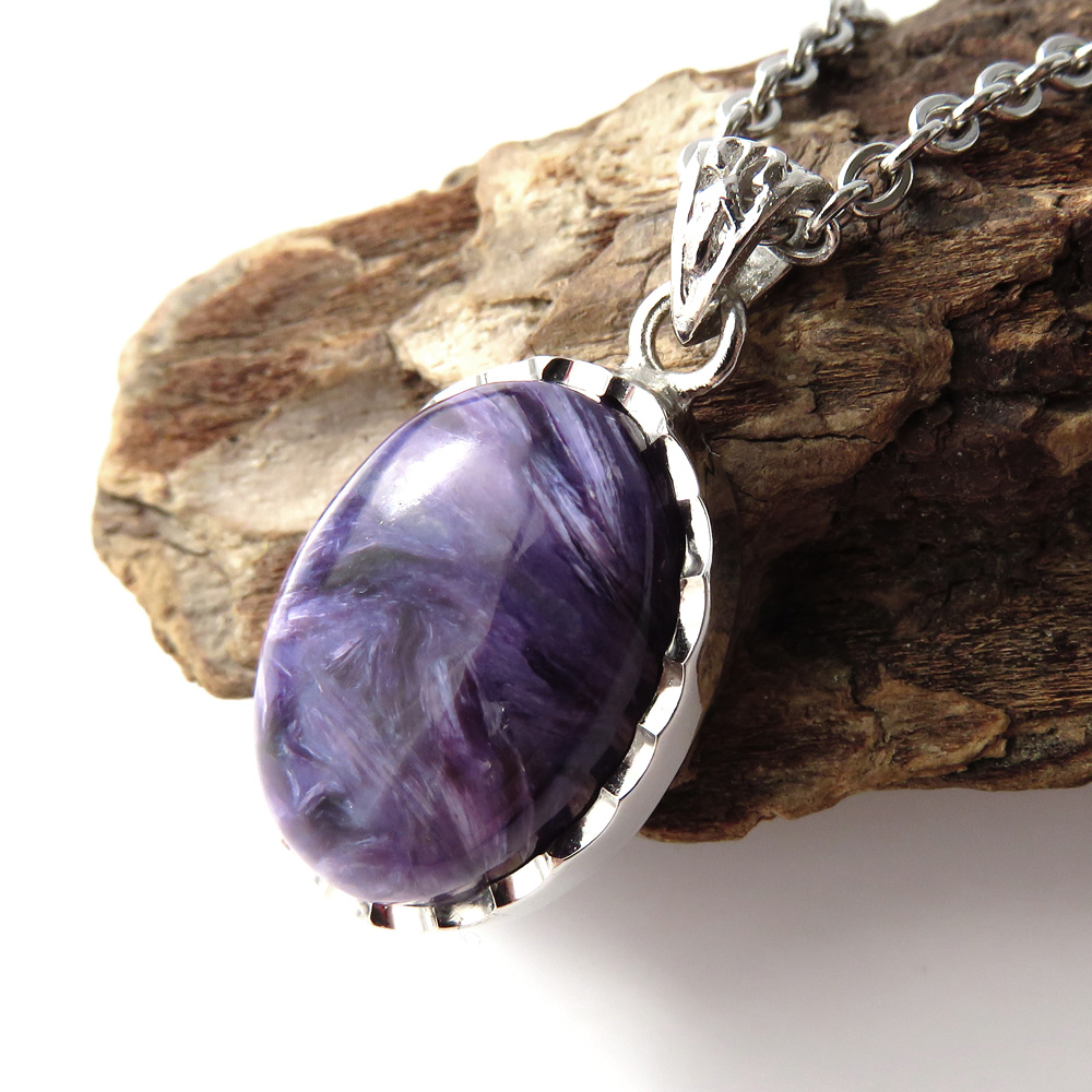 チャロアイト ペンダント 世界三大ヒーリングストーン Silver925 天然石 パワーストーン