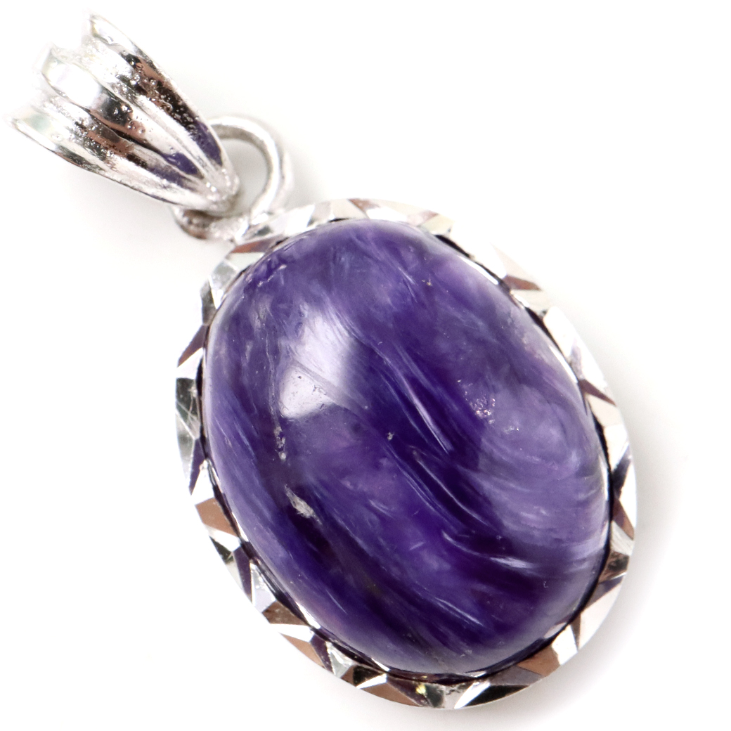 チャロアイト ペンダント 世界三大ヒーリングストーン Silver925 天然石 パワーストーン