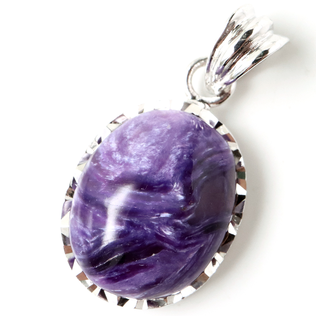 チャロアイト ペンダント 世界三大ヒーリングストーン Silver925 天然石 パワーストーン