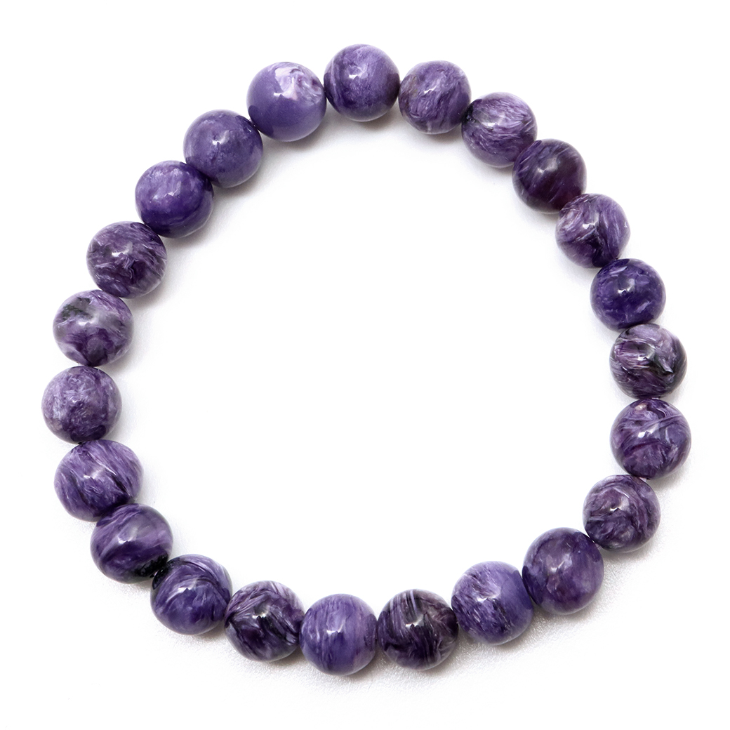 チャロアイト ブレスレット ロシア産 チャロ石 1点もの 天然石 パワーストーン