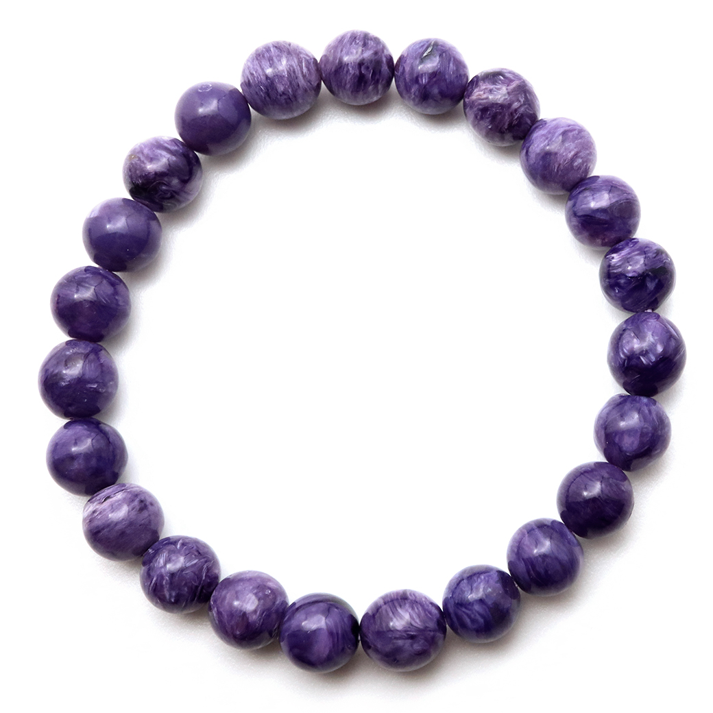 チャロアイト ブレスレット ロシア産 チャロ石 1点もの 天然石 パワーストーン