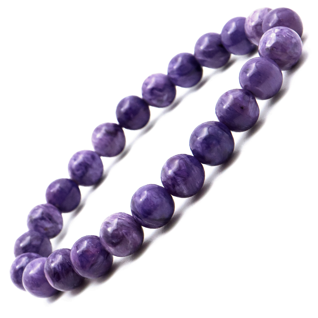 チャロアイト ブレスレット ロシア産 チャロ石 1点もの 天然石 パワーストーン