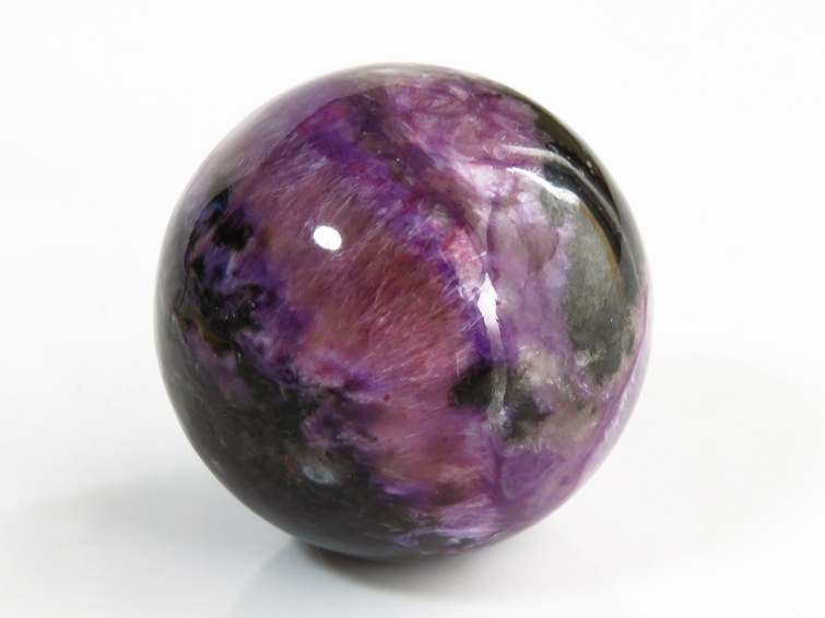 世界最大ヒーリングストーン　チャロアイト丸玉 直径約35mm ロシア産